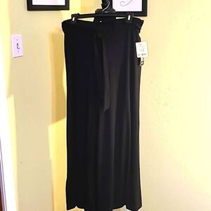 D.F.A. New York-Wide Leg Pants, Size Medium,  Black, NWT